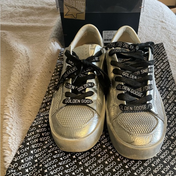 Golden Goose Standard Silver Ray Sneakers Limited Edition - Picture 3 of 9